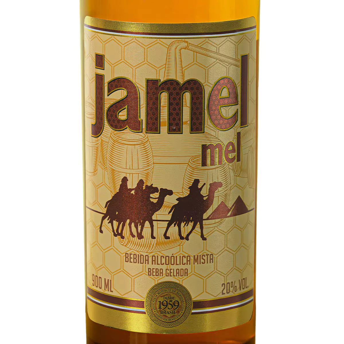 Kit Cachaça Jamel Mel 4 Unidades (Frete Grátis para SP e PR)