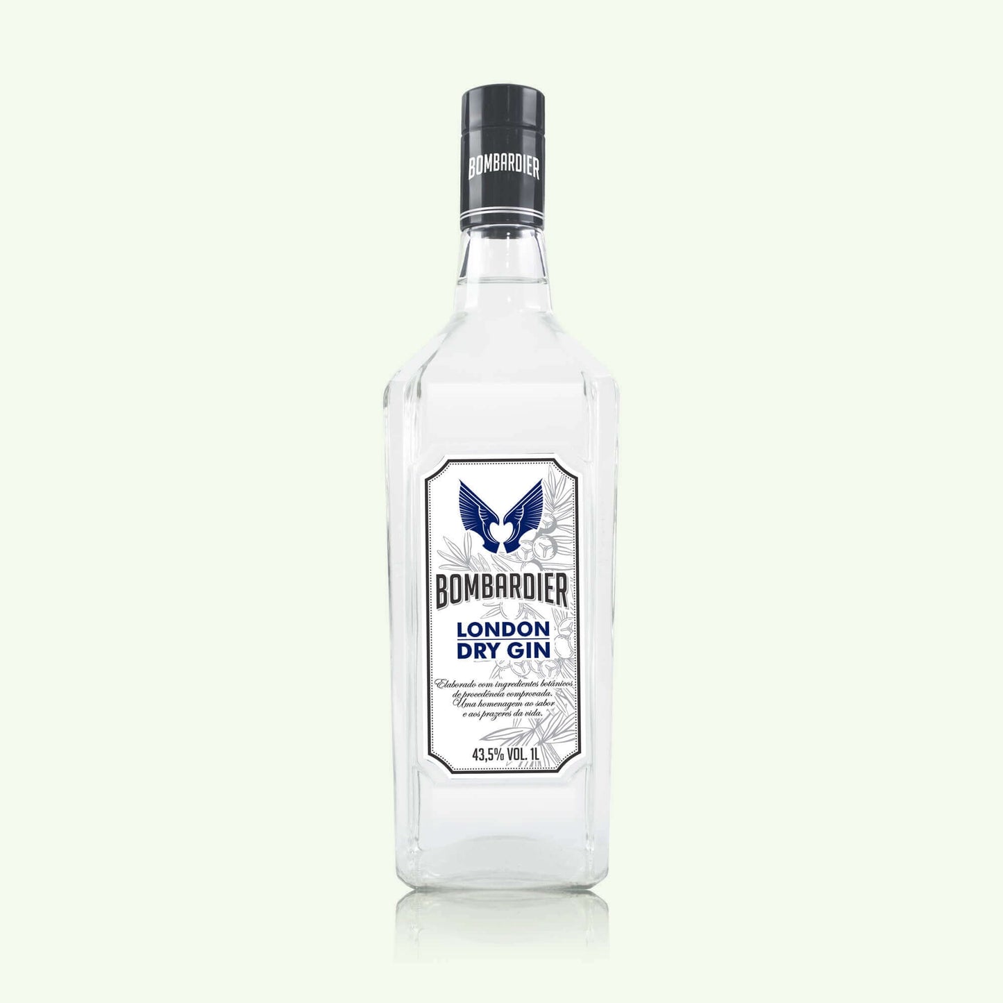 Garrafa Bombardier London Dry Gin da Adega Miss, de design elegante e vegetais naturais, 43,5% vol.