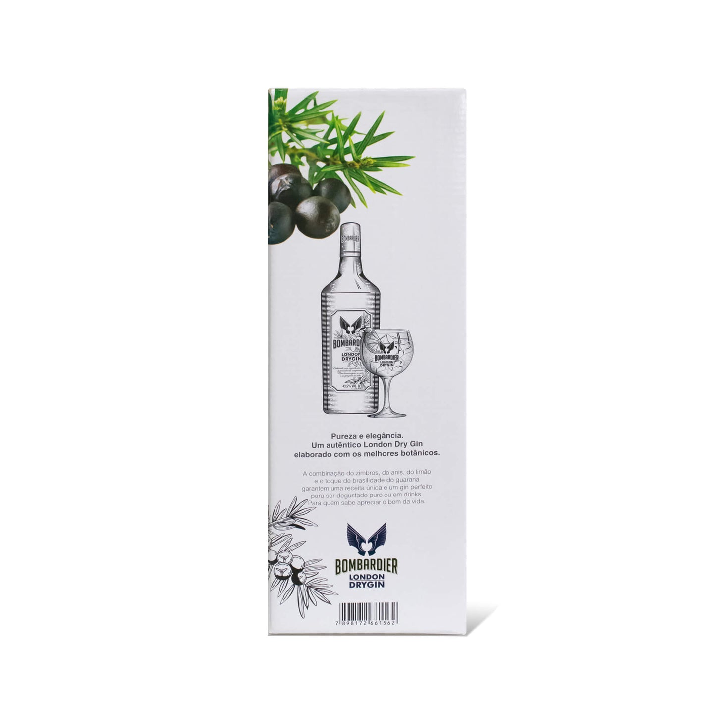 Kit Bombardier London Dry Gin com Copo Balão 550ml em Caixa Presente – Adega Miss